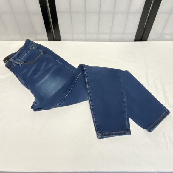 Tahari Mid Rise Chloe Fit Solution Stretch Skinny Denim Jeans Faded Medium Wash - Picture 9 of 16